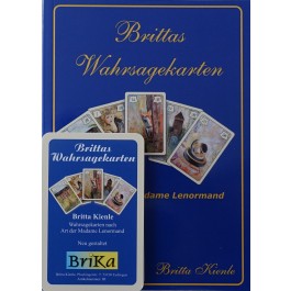 Brittas Wahrsagekarten plus Brittas Wahrsagebuch-Zeit-u.Zukunftskarten mit Symbolen 