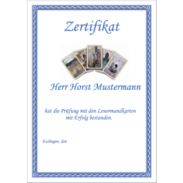 Lenormand Zertifikat