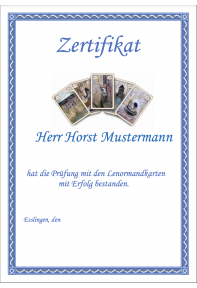 Lenormand Zertifikat